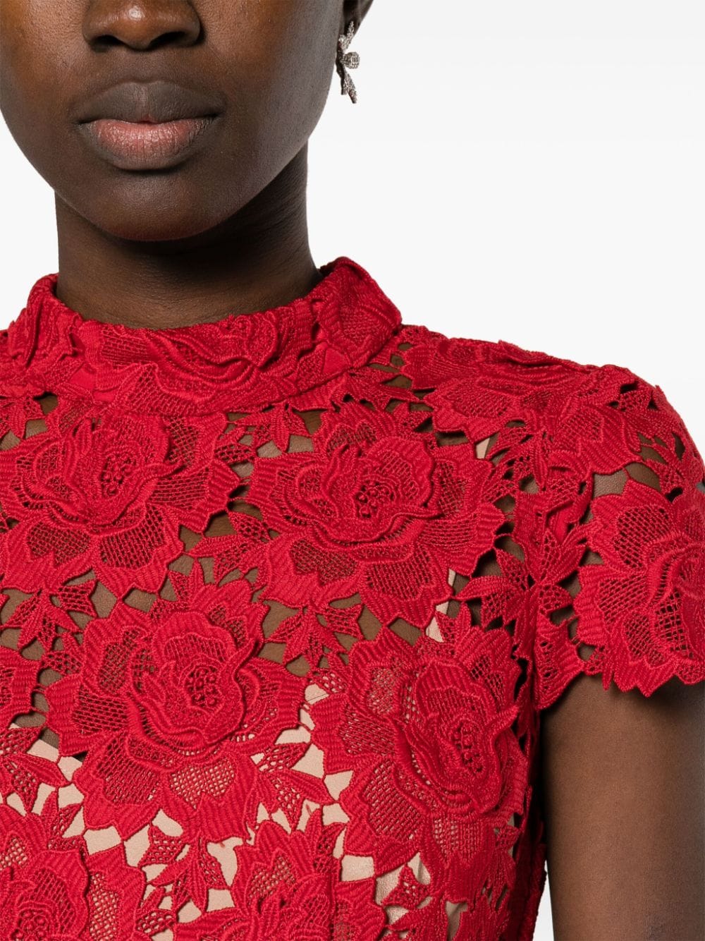 Self-Portrait-Red-Flower-Lace-Midi-Dress-Red-5