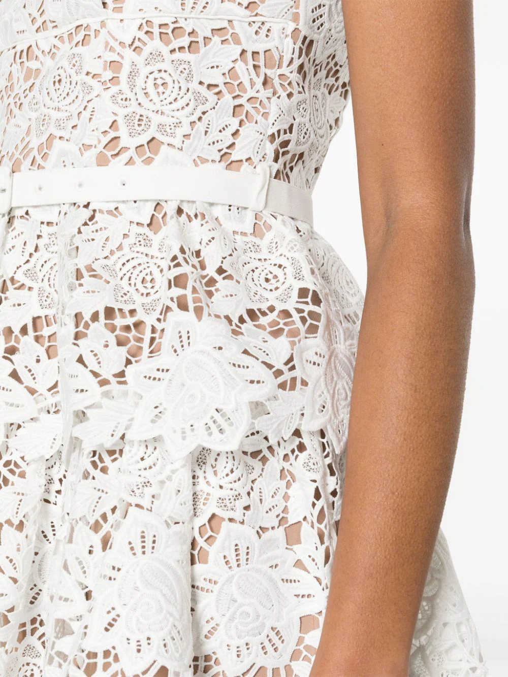 Self-Portrait-White-Lace-Mini-Dress-White-5