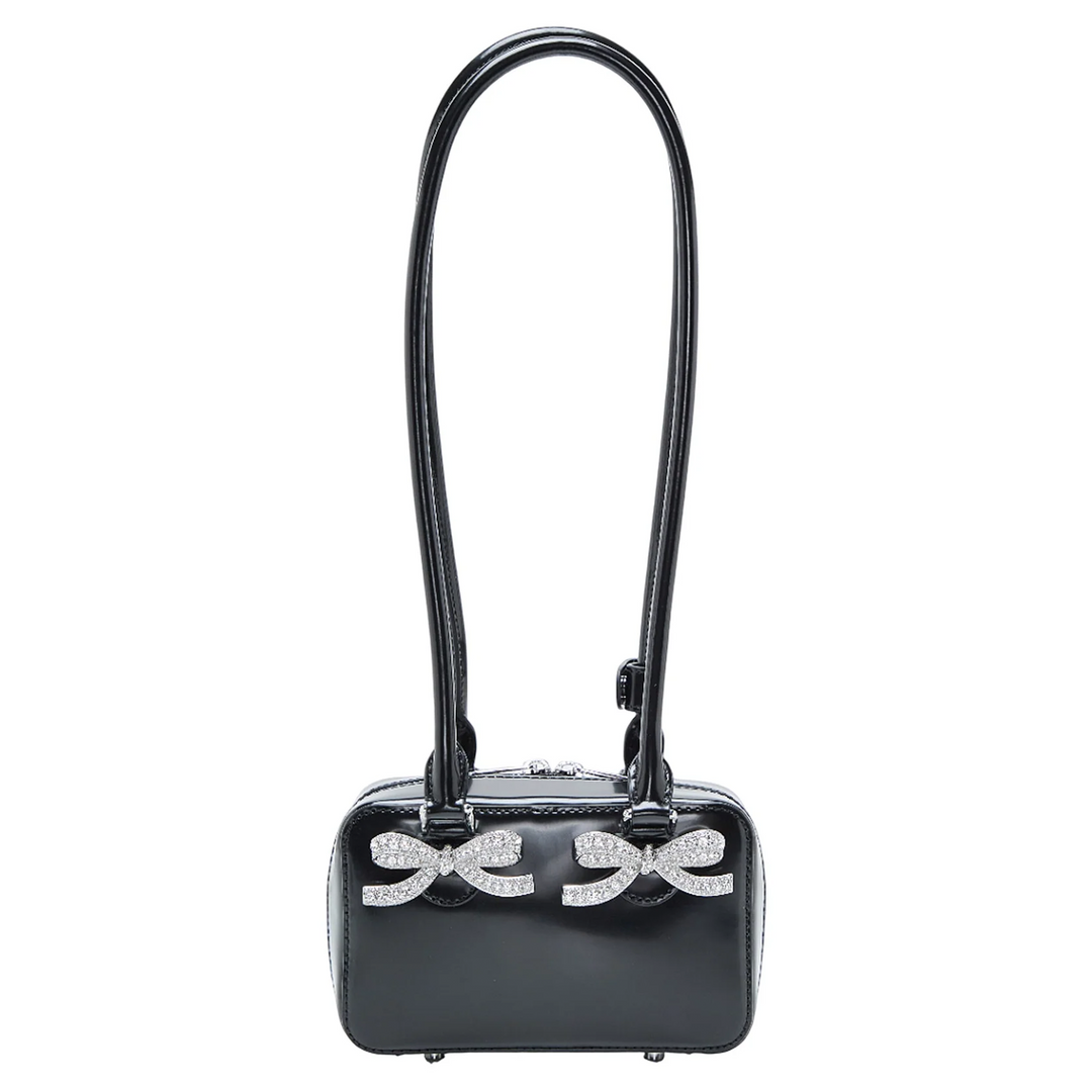 Black Leather Shoulder Bag