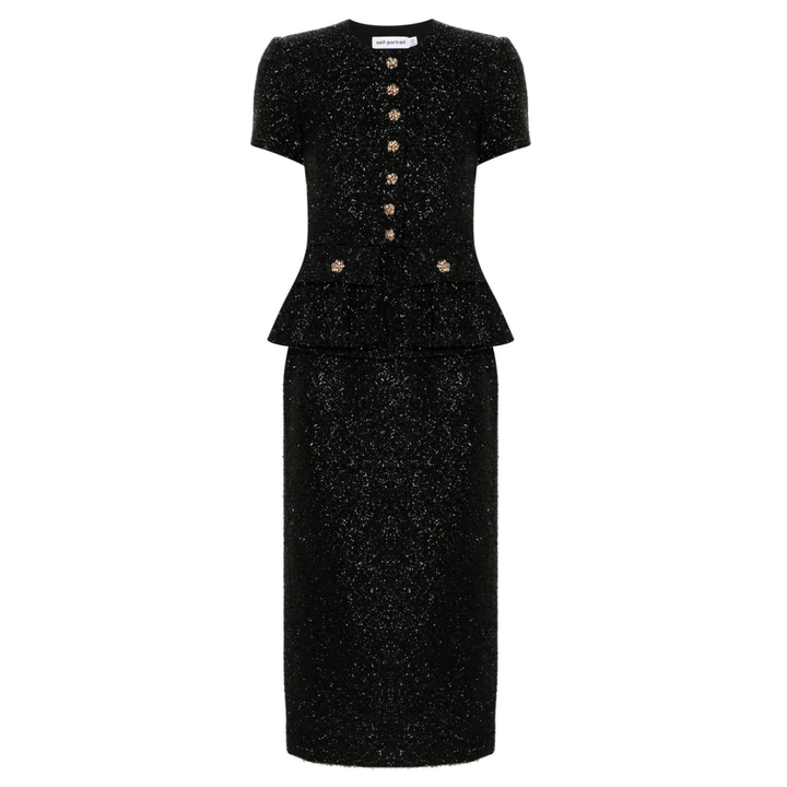 Self-Portrait_Black_Tinsel_Boucle_Tailored_Dress_Black