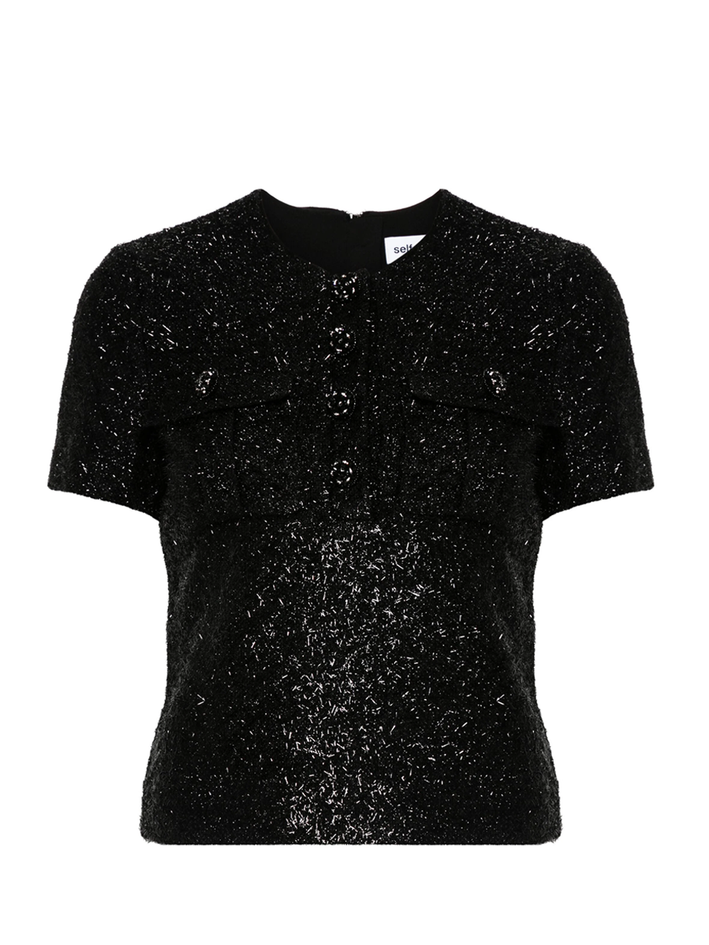 Self-Portrait_Black_Tinsel_Boucle_Top_Black