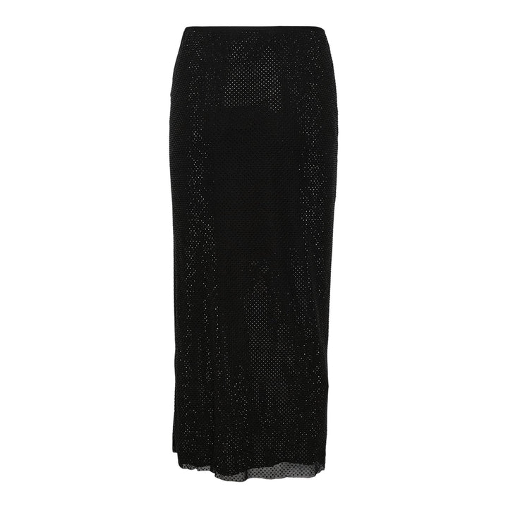 Club21 - Self-Portrait - Black Rhinestone Midi Skirt - SKIRTS - Black