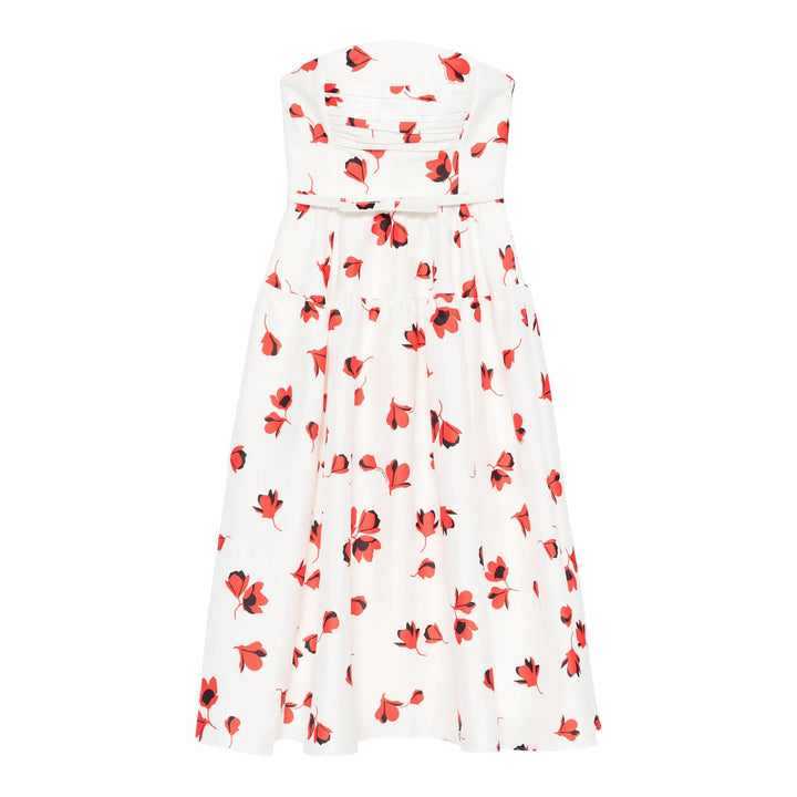 Club21 - Self-Portrait - Floral Print Taffeta Midi Dress - WOVEN DRESSES - Floral