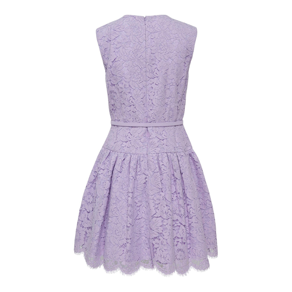 Club21 - Self-Portrait - Lilac Lace Sleeveless Mini Dress - WOVEN DRESSES - Lilac