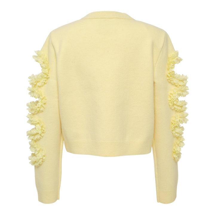 Club21 - Self-Portrait - Yellow Cut Out Lace Detail Jumsuit - JUMPSUITS - Yellow