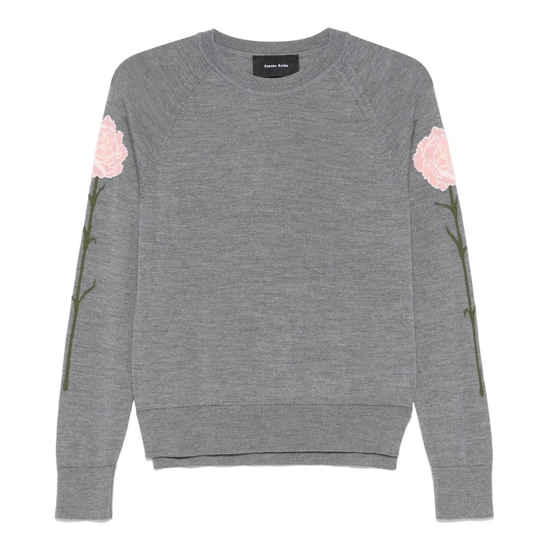 Carnation Detail Long Sleeve Jumper