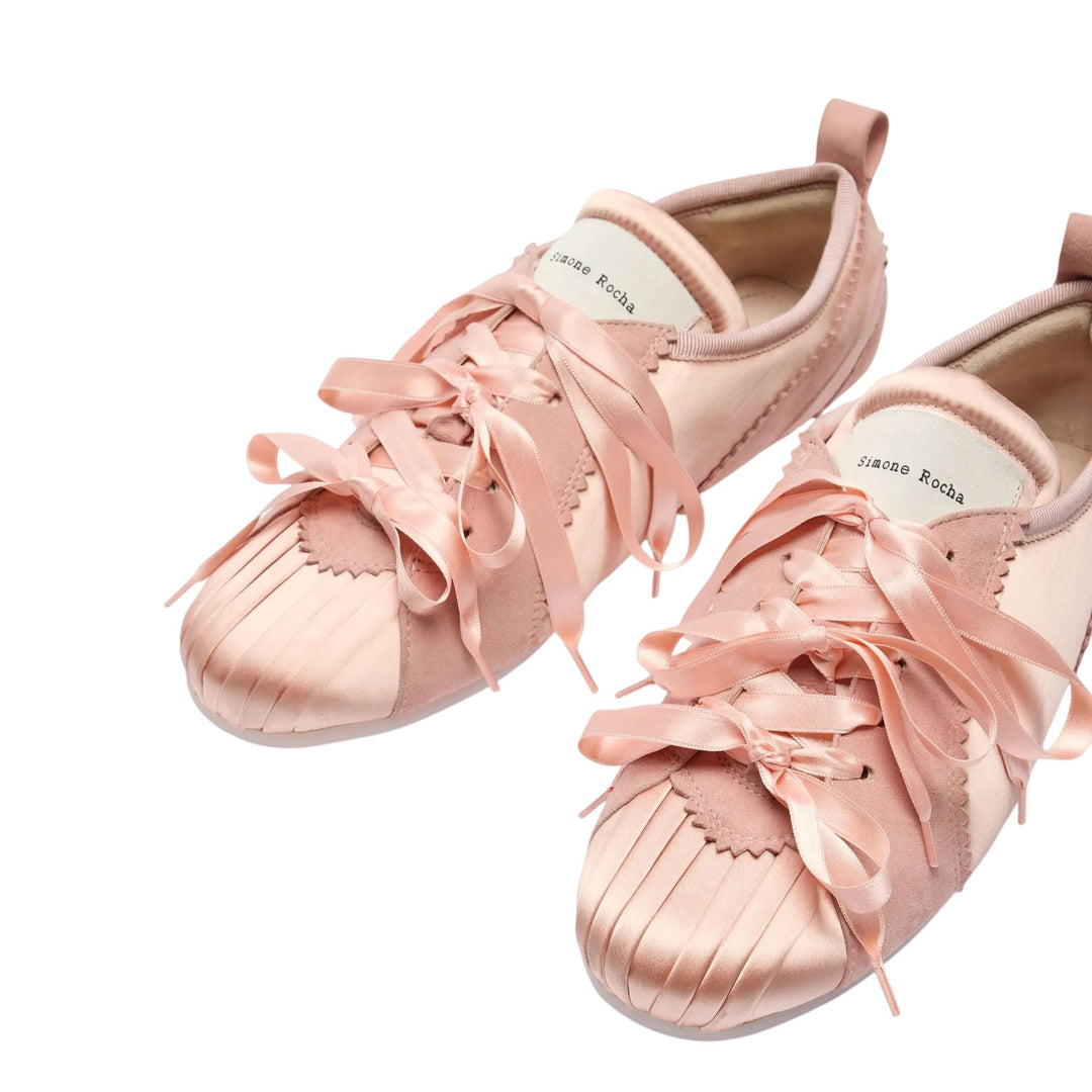 Club21 - Simone Rocha - Ballerina Grip Trainer Satin - SNEAKERS - Pink