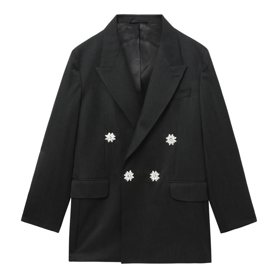 Club21 - Simone Rocha - Double Breasted Jacket - JACKETS - Charcoal