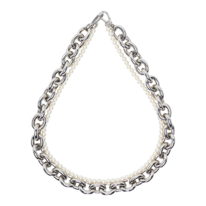 Club21 - Simone Rocha - Pearl N Chain Strap Pearl - CHAINS - Silver
