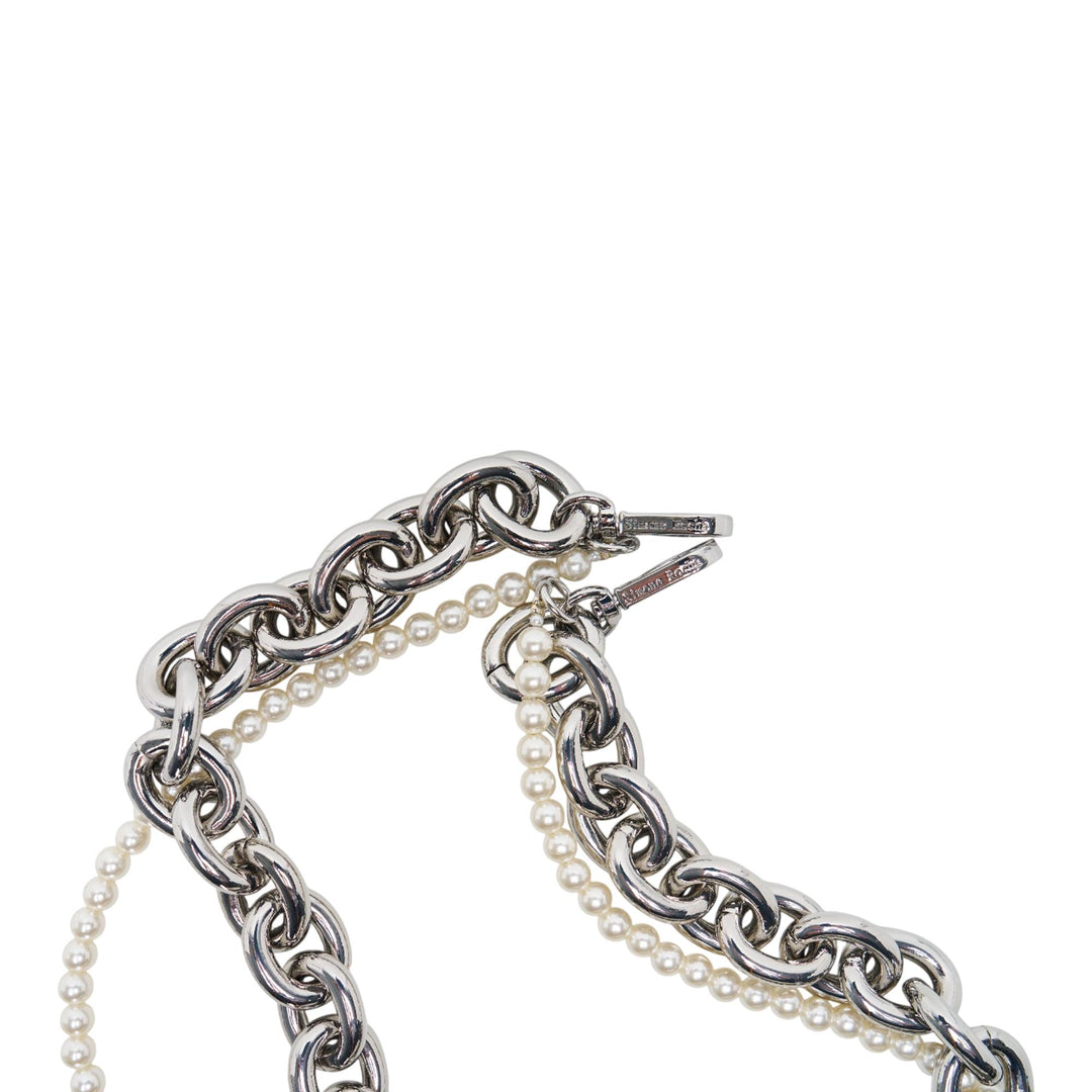 Club21 - Simone Rocha - Pearl N Chain Strap Pearl - CHAINS - Silver
