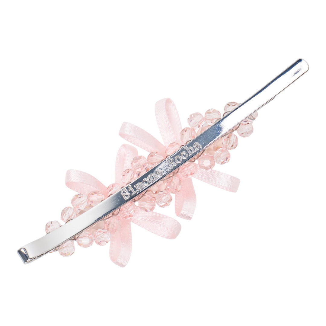 Club21 - Simone Rocha - Petite Bow Detail Flower Hair Pin - HAIR ACC. - Pink