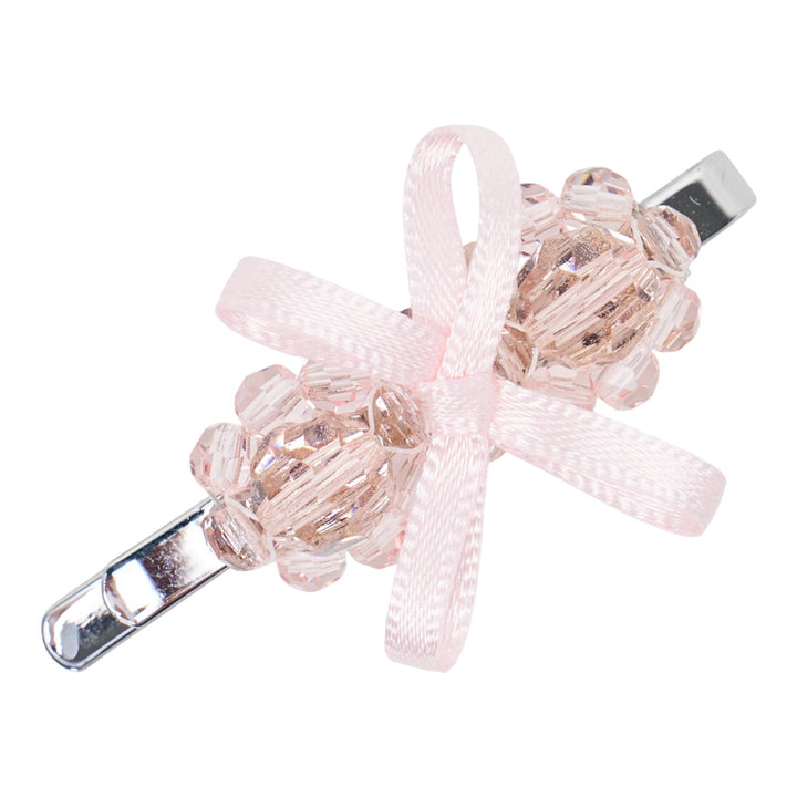 Club21 - Simone Rocha - Petite Bow Detail Mini Flower Hair Pin - HAIR ACC. - Pink