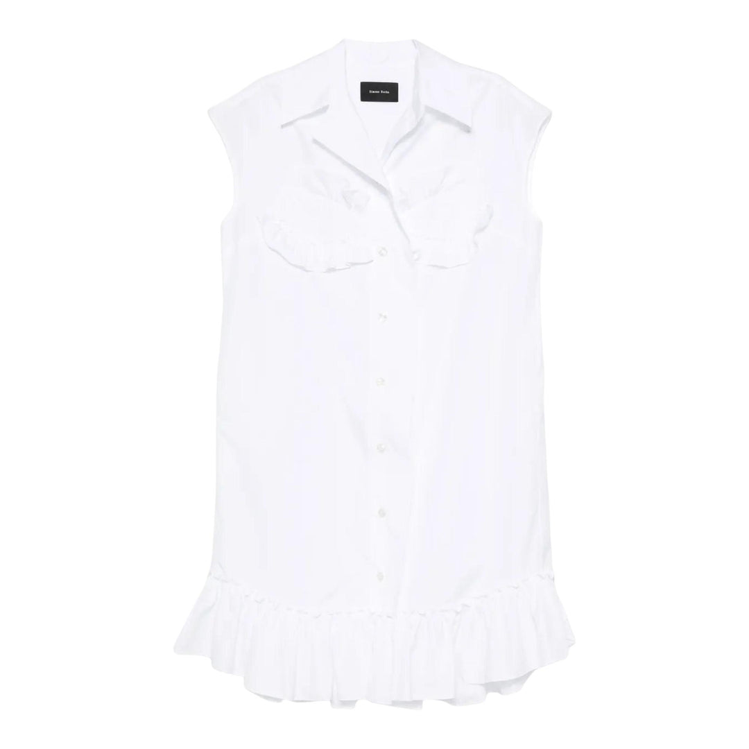 Club21 - Simone Rocha - Sleeveless Ruffle Bust Detail Dress - WOVEN DRESSES - White