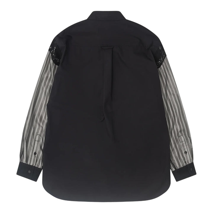 Club21 - Simone Rocha - Trapped Lace Patchwork Easy Shirt - SHIRTS - Black