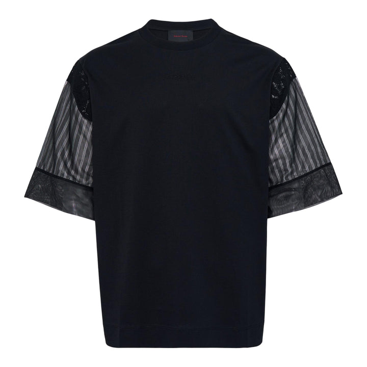 Club21 - Simone Rocha - Trapped Lace Patchwork T-Shirt - TEES - Black