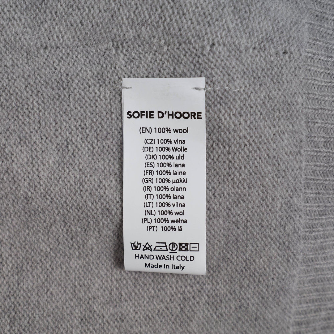 Club21 - Sofie D'Hoore - Oversized 3/4 Sleeve Top - KNIT TOPS - Light Grey