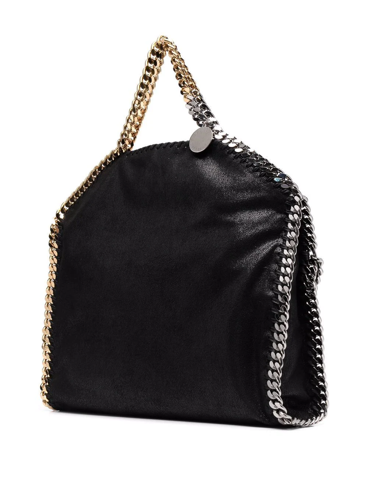 Stella McCartney 3Chain Tote Eco Mix Galvanic Black 4