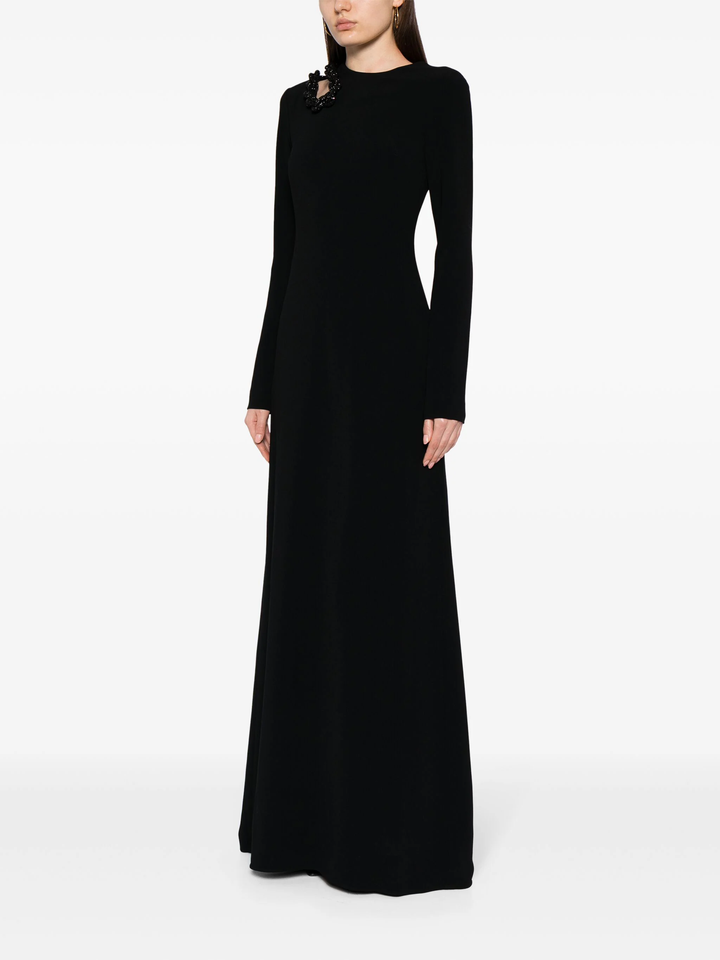 Stella-McCartney-Crystal-Braided-Shoulder-Cut-Out-Gown-Black-3