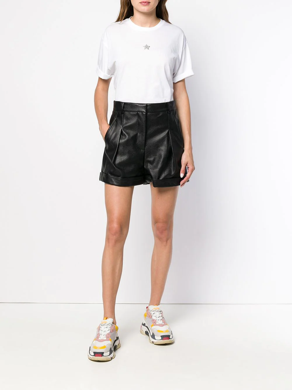 Stella McCartney Crystal Ministar Emb T-Shirt White 2