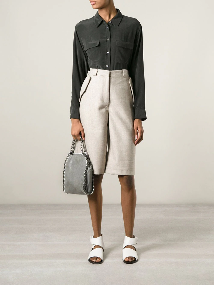 Stella McCartney Falabella Mini Tote Shag Silver Light Grey 2