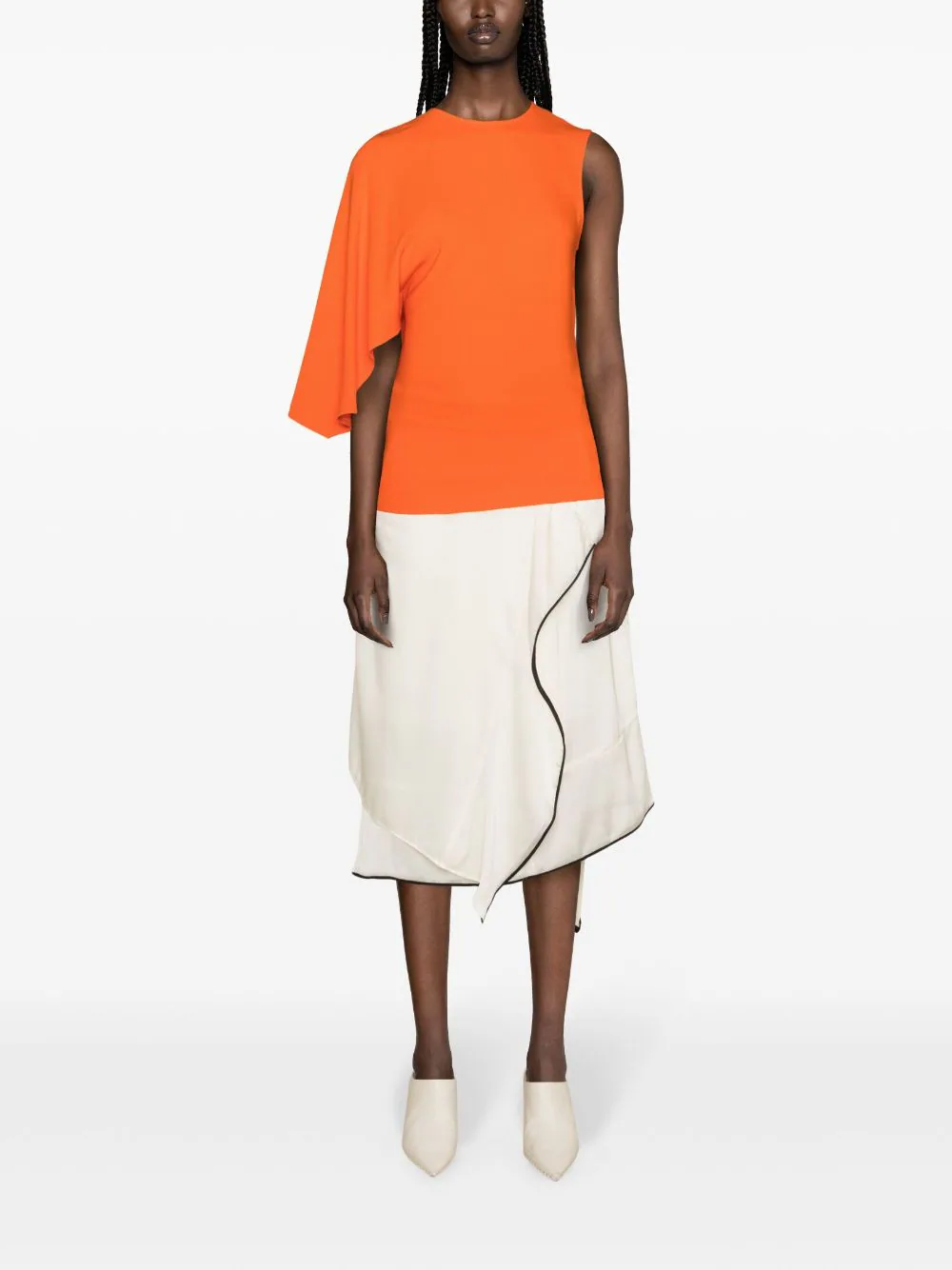 Stella-McCartney-One-Shoulder-Top-Orange-2