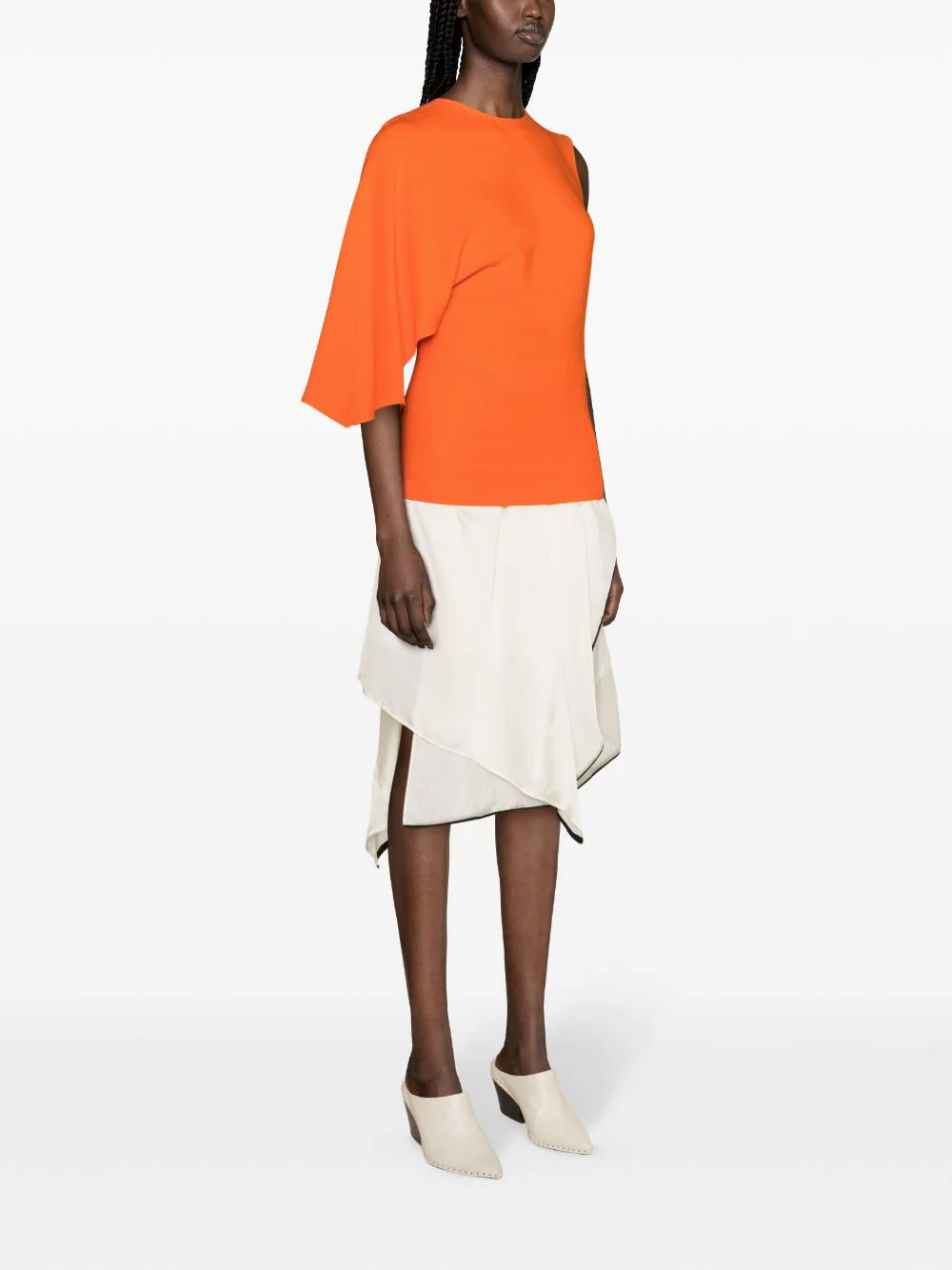 Stella-McCartney-One-Shoulder-Top-Orange-3