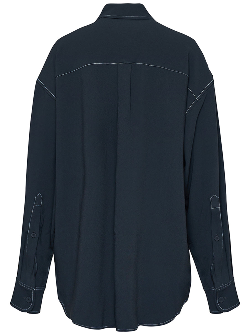 Stella McCartney Oversized Long Sleeved Shirt Black 2