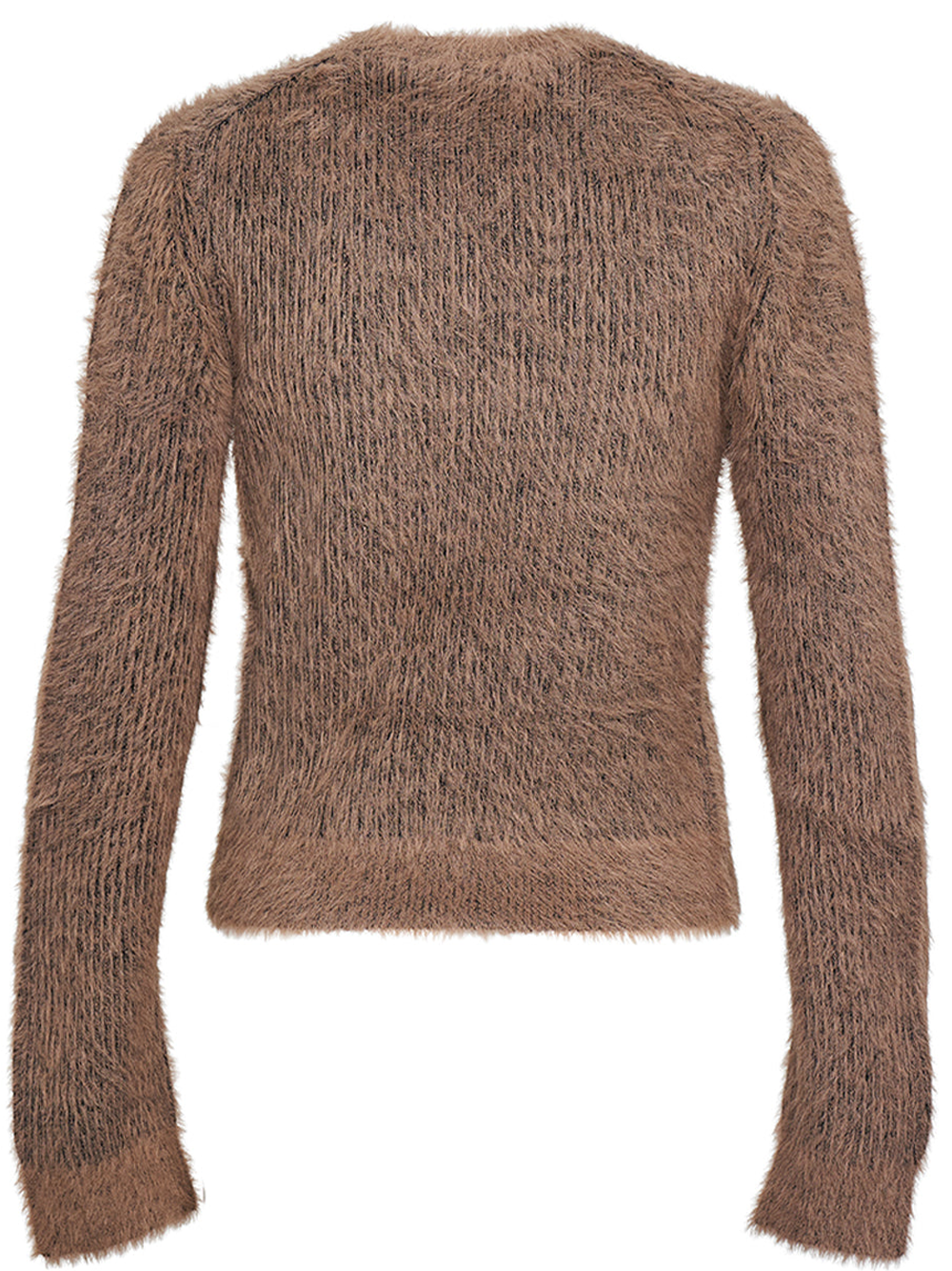 Stella McCartney Wool Mix Fluffy Knit Jumper Brown 2