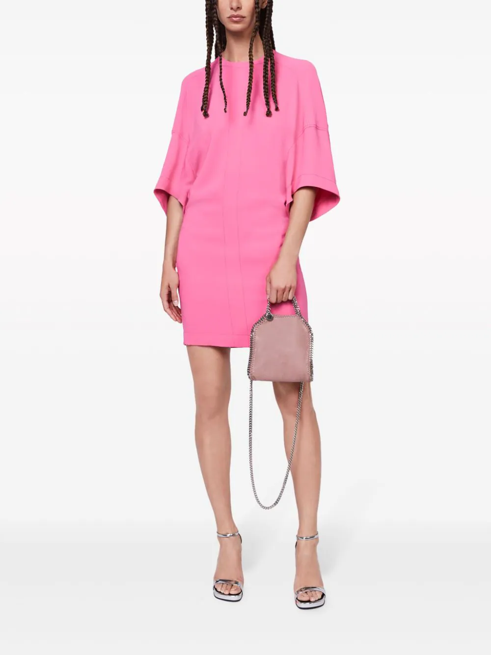 Stella-Mccartney-Cape-Short-Dress-Pink-2