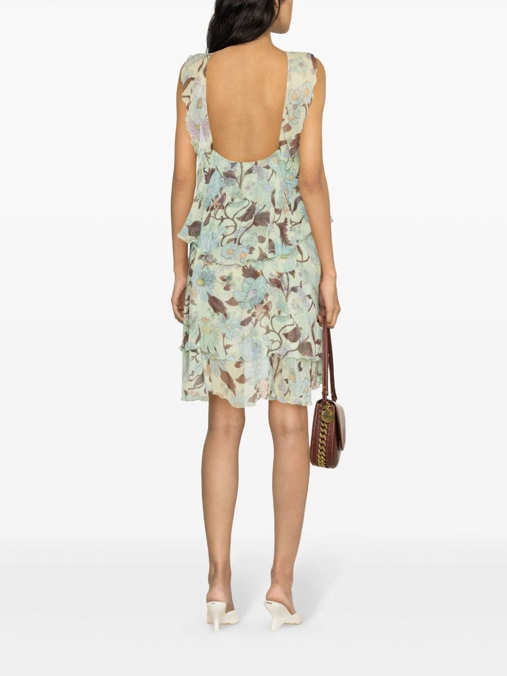 Stella-Mccartney-Garden-Print-Frill-Mini-Dress-Green-4