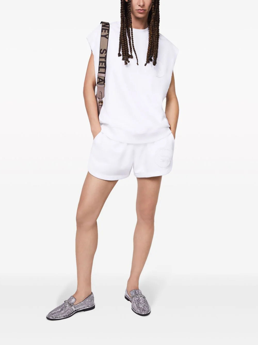 StellaMcCartney-LogoPatchSweatshorts-White-2