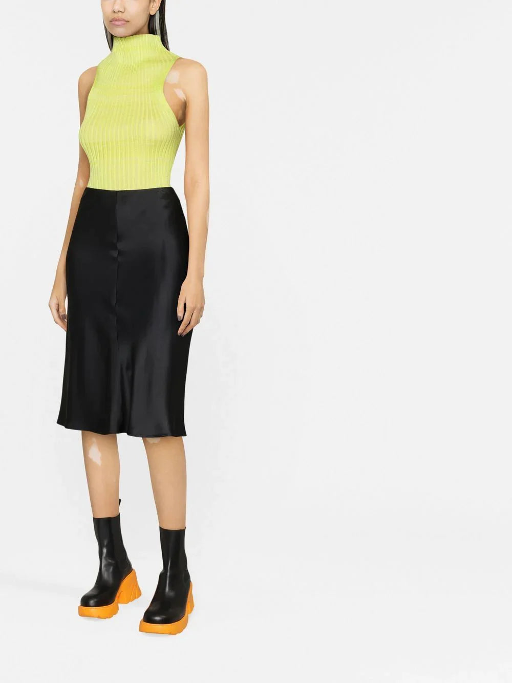 StellaMcCartney-Satin-Midi-Skirt-Black-2