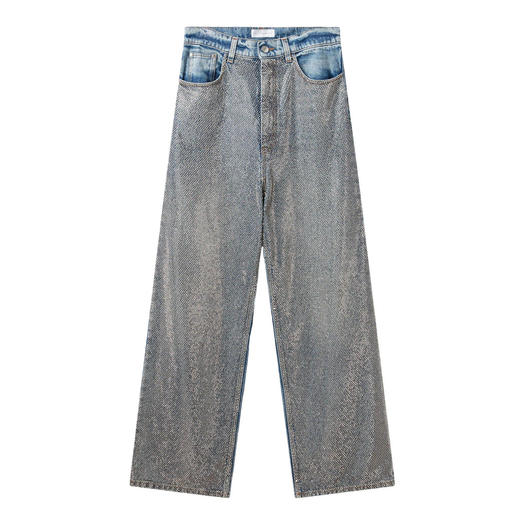 Club21 - Stella McCartney - Hotfix Wide Leg Jeans - JEANS - Denim