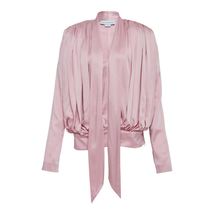 Club21 - Stella McCartney - Satin Tie Top - WOVEN TOPS - Pink