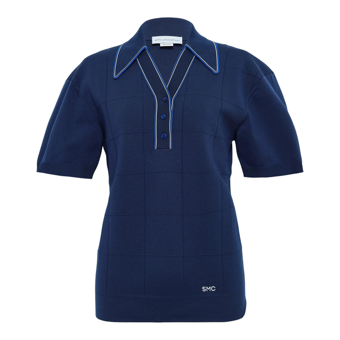 Club21 - Stella McCartney - Technical Knit Polo - KNIT TOPS - Navy
