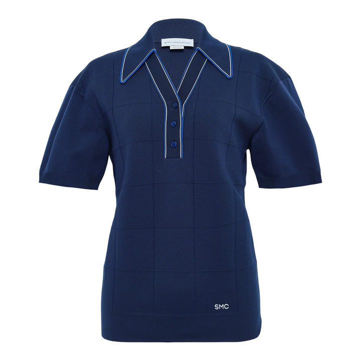 Club21 - Stella McCartney - Technical Knit Polo - KNIT TOPS - Navy