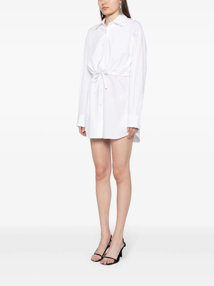 T-By-Alexander-Wang-Double-Layered-Shirt-Dress-White-3