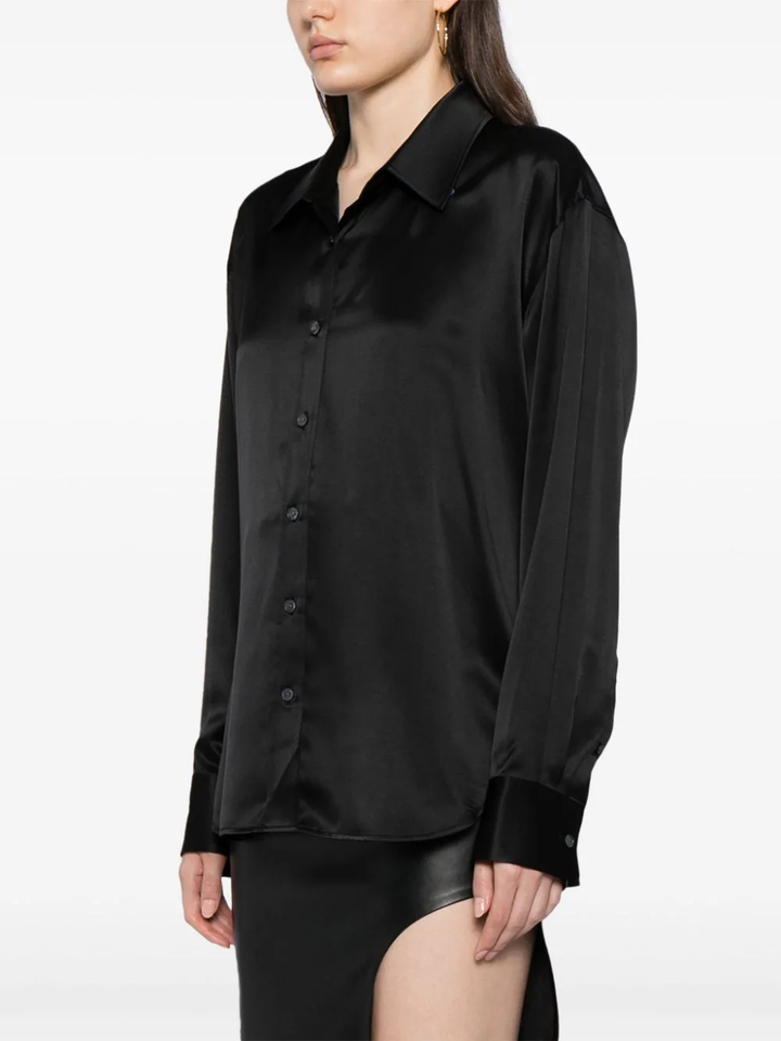 T-By-Alexander-Wang-Double-Layered-Top-With-Drawstring-Black-3