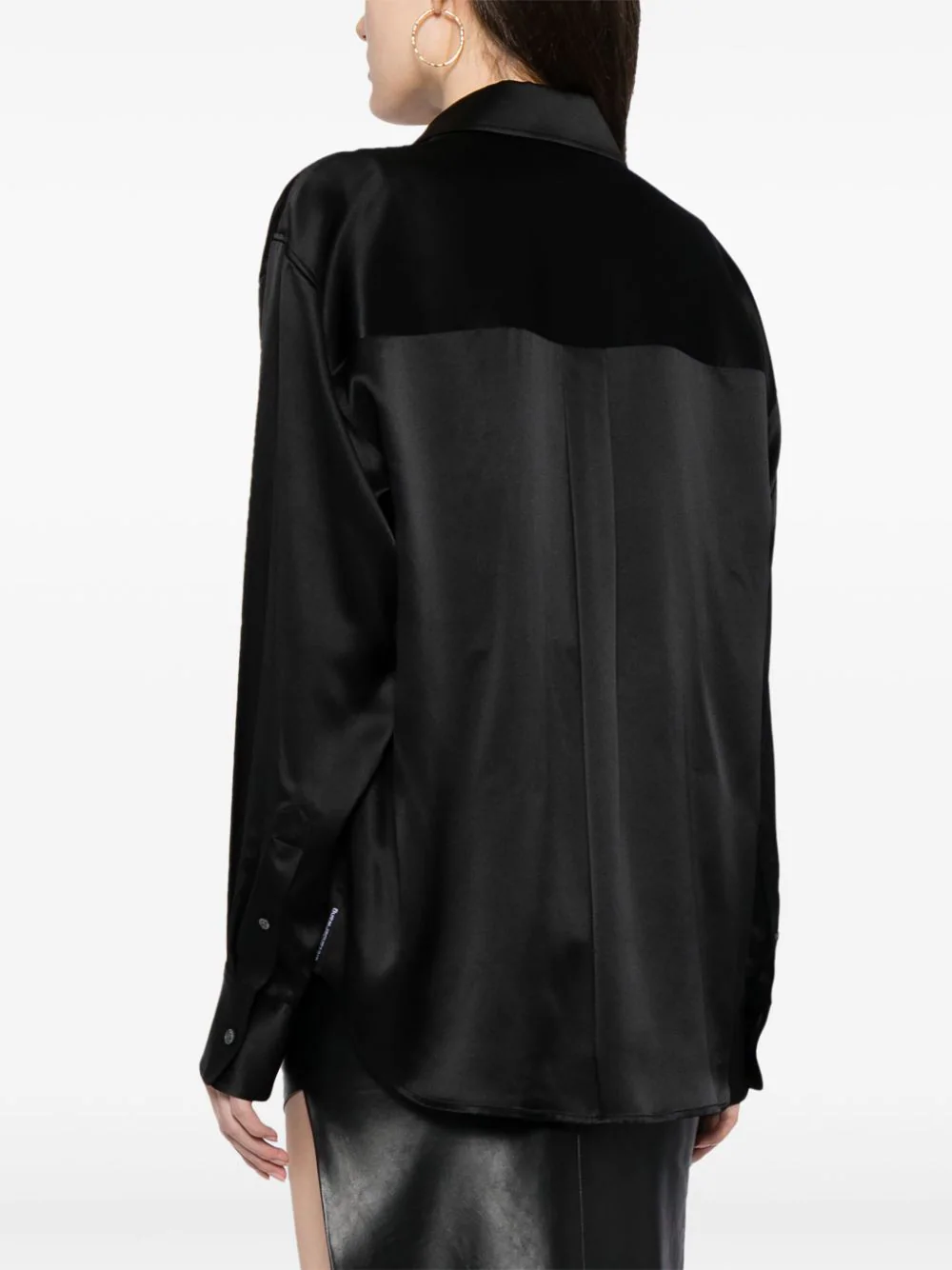 T-By-Alexander-Wang-Double-Layered-Top-With-Drawstring-Black-4