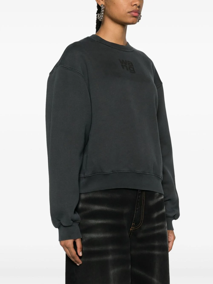 T-By-Alexander-Wang-Essential-Terry-Crew-Sweatshirt-Grey-3