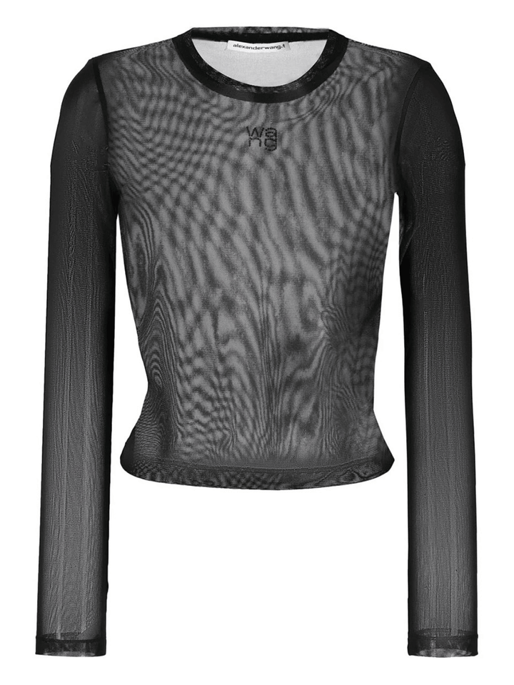 T-By-Alexander-Wang-Long-Sleeve-Top-Black-1