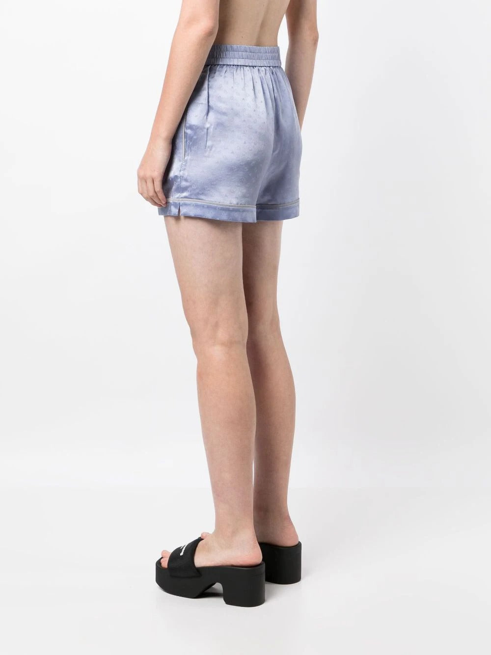 T By Alexander Wang Pajama Shorts Blue 4