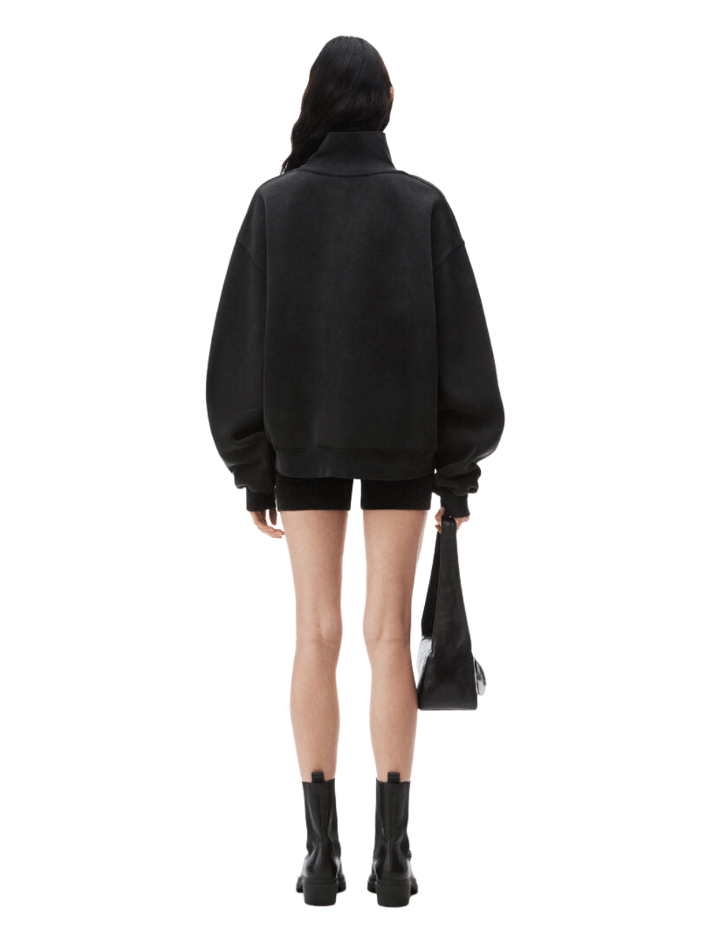 T-By-Alexander-Wang-Treated-Dense-Fleece-High-Sweatshirt-Black-3