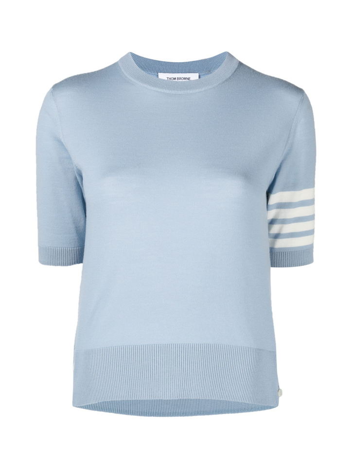 THOM_BROWNE_Merino_Wool_Jersey_Stitch_4-Bar_Tee-Light_Blue