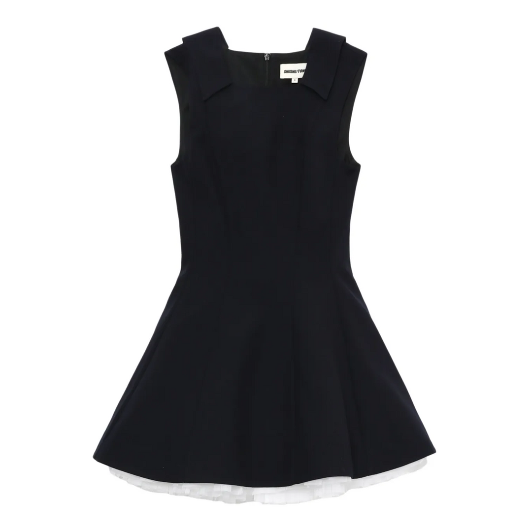 Puffy Sleeveless Dress