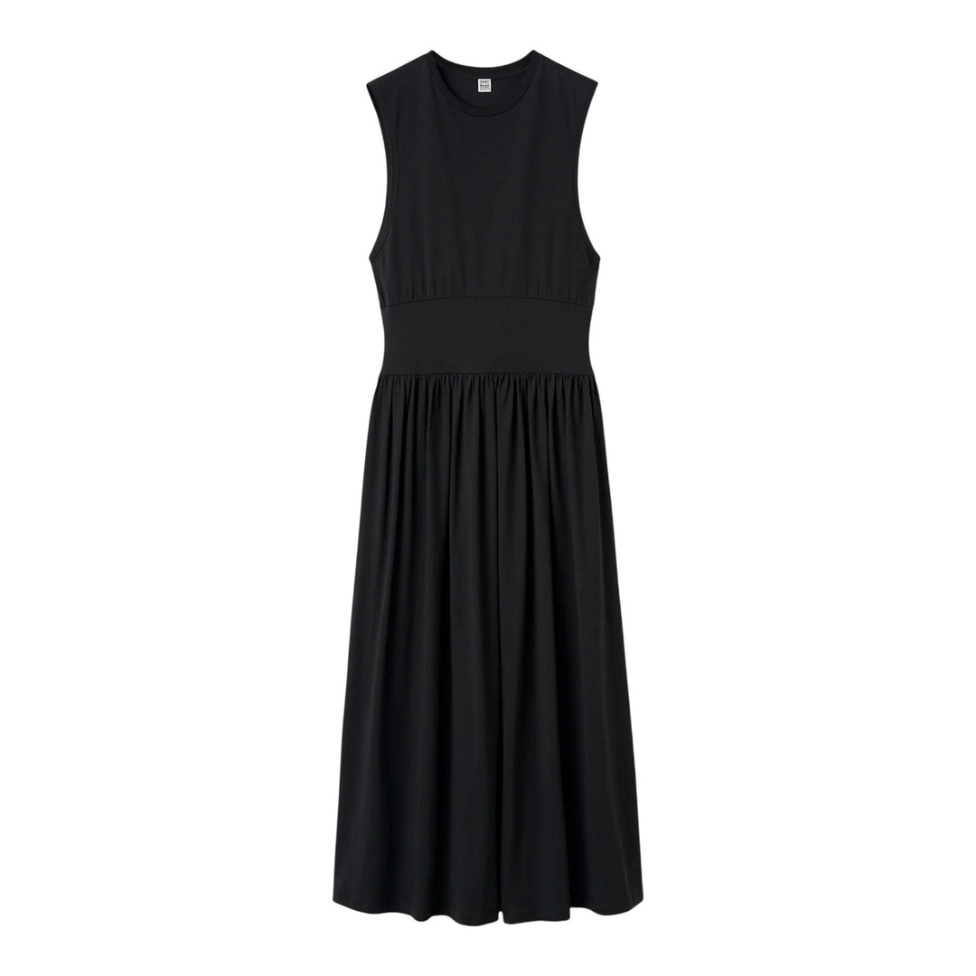 Club21 - TOTEME - Sleeveless Cotton Tee Dress - WOVEN DRESSES - Black