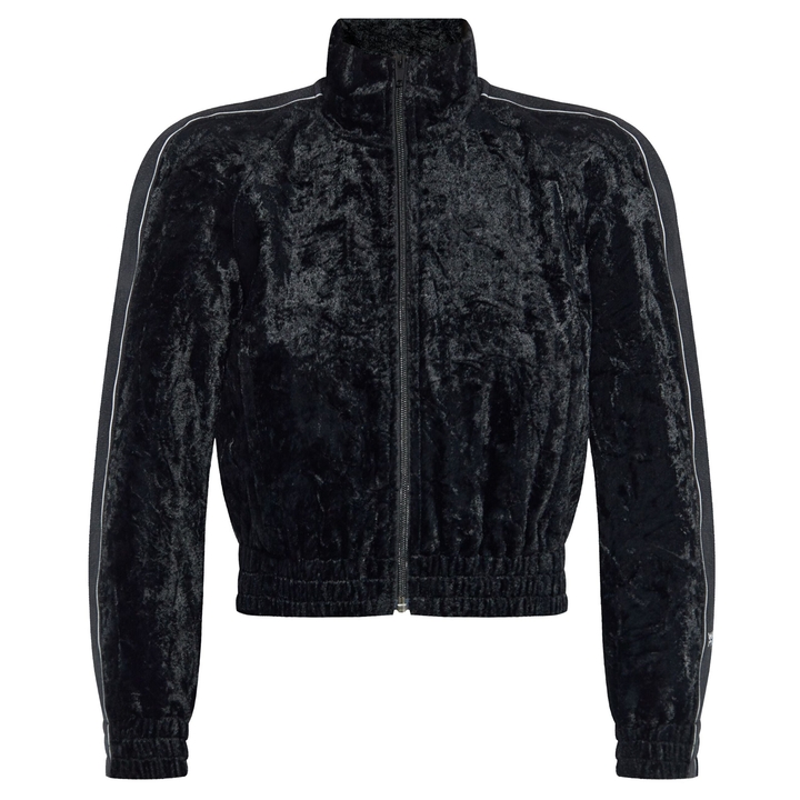 T_By_Alexander_Wang_Cropped_Track_Jacket_Black