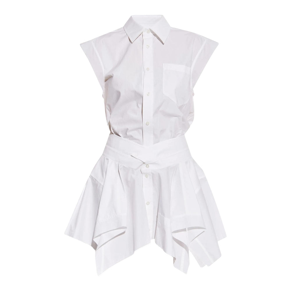 Club21 - T By Alexander Wang - Cut Off Double Shirt Dress - WOVEN DRESSES - White