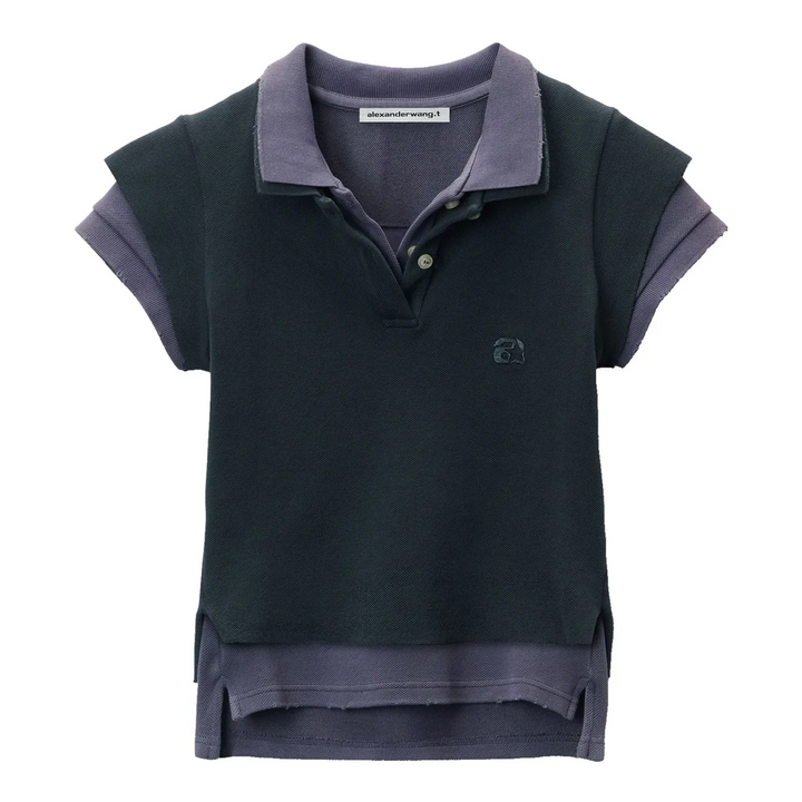 Layered Shrunken Polo