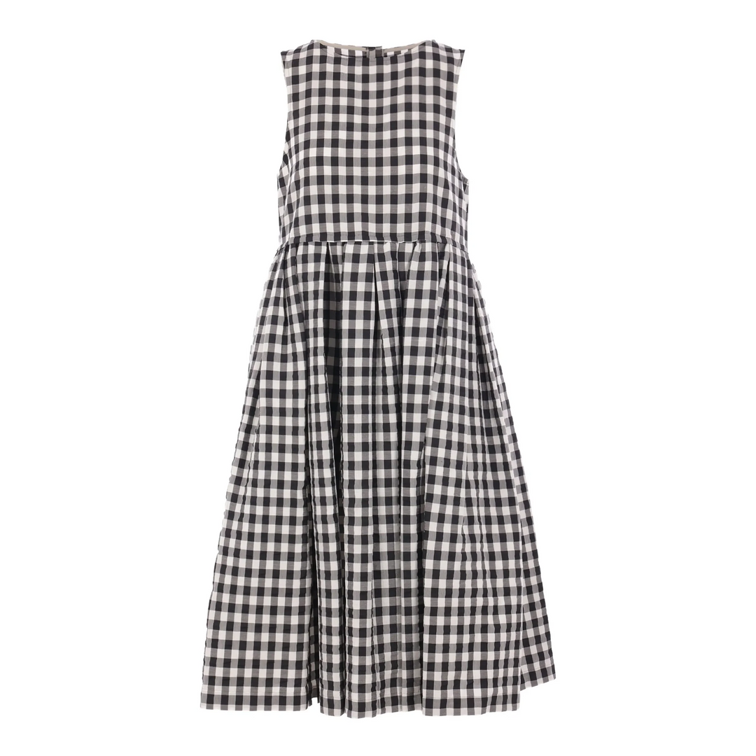 Polyester Ramie Rayon Gingham Dress